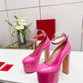 Valentino Garavani Tan-go Platform Pump In Patent Leather 155MM Plum - 35 - View 1