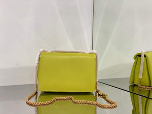 Valentino One Stud Nappa Bag With Chain 1215 Lemon Yellow - Default Title - View 2