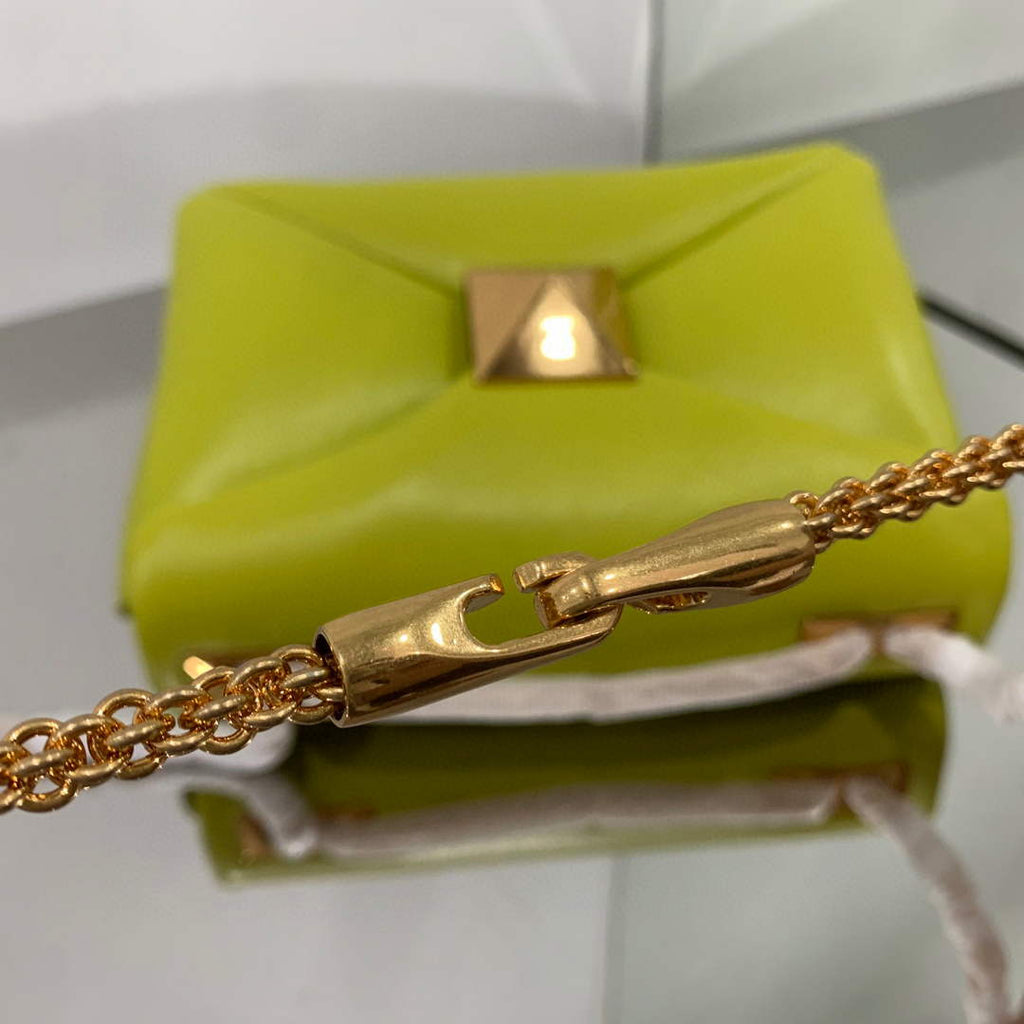 Valentino One Stud Nappa Bag With Chain 1215 Lemon Yellow