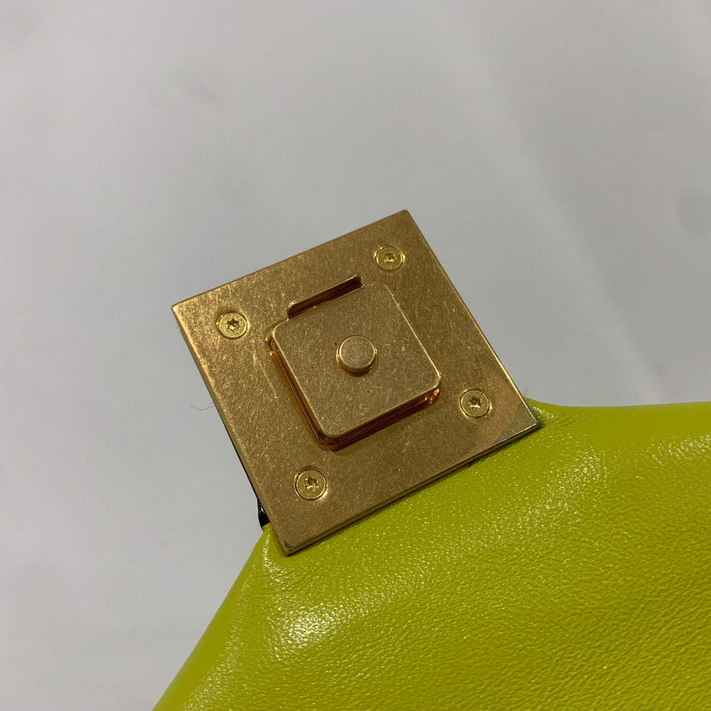 Valentino One Stud Nappa Bag With Chain 1215 Lemon Yellow
