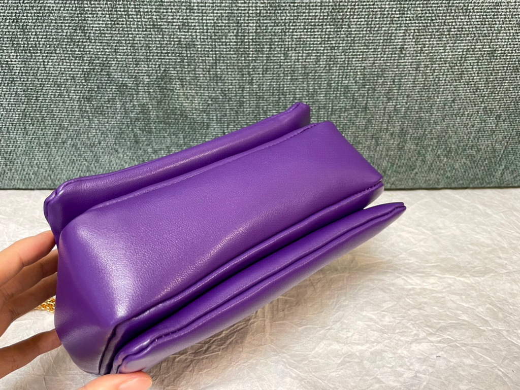 Valentino One Stud Nappa Bag With Chain 1215 Purple