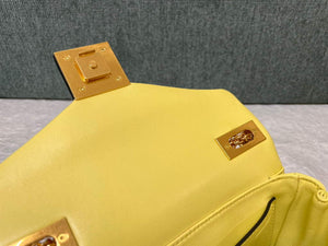 Valentino One Stud Nappa Bag With Chain 1215 Yellow - Default Title - View 8