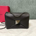 Valentino One Stud Nappa Bag With Chain 1215 Black - Default Title - View 1