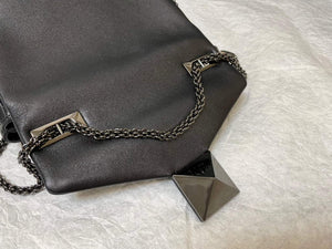 Valentino One Stud Nappa Bag With Chain 1215 Black - Default Title - View 8