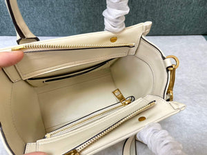 Valentino Small One Stud Nappa Handbag in lambskin V1186 Beige - Default Title - View 9