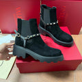 Valentino Studded Ankle Boots Fashion Shoes 55MM V62401
