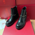 Valentino Studded Ankle Boots Fashion Shoes 55MM V62402