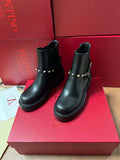 Valentino Studded Ankle Boots Fashion Shoes 55MM V62402
