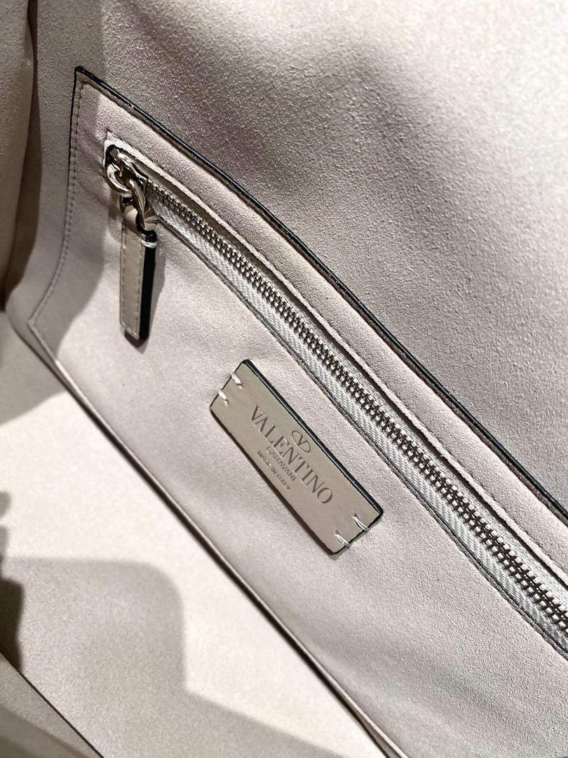 Valentino V0082 Vsling Mini Bag With Sparkling Embroidery Pearl Gray
