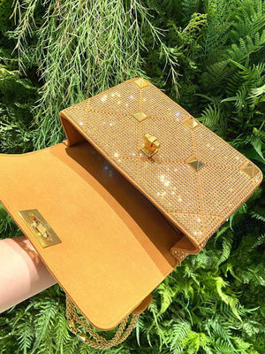 Valentino V0082 Vsling Mini Bag With Sparkling Embroidery Gold - Default Title - View 5