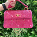 Valentino V0082 Vsling Mini Bag With Sparkling Embroidery Plum - Default Title - View 1