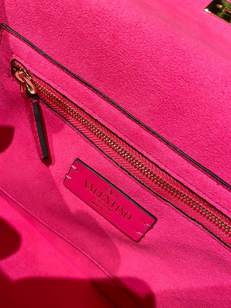 Valentino V0082 Vsling Mini Bag With Sparkling Embroidery Plum