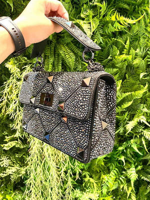 Valentino V0082 Vsling Mini Bag With Sparkling Embroidery Black - Default Title - View 2
