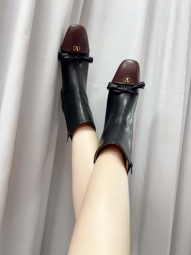 Valentino Valet Du Roi Kidskin Leather Ankle Boot 60MM V62392