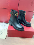 Valentino Vlogo Signature Calfskin Ankle Boot 55Mm V62393