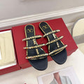 Valentino W2S0BU9ZWM Rockstud Flat Slide Sandal V98856 - US 4=Euro 35 - View 1