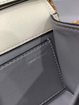 Valentino WB0K53ZXL Loc¨° Small Shoulder Bag in Calfskin Light Ivory - Default Title - View 9