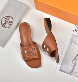 Hermes Women Shoes Designer Hermes Slippers Heel 60mm H80031 - 35 - View 8