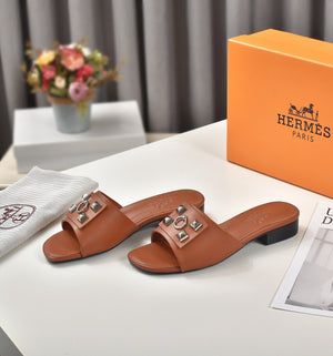 Hermes Women Shoes Designer Hermes Slippers Heel 60mm H80031 - 35 - View 9