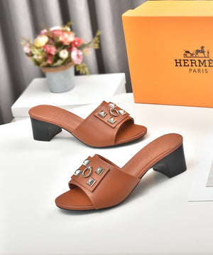 Hermes Women Shoes Designer Hermes Slippers Heel 60mm H70034 - 35 - View 3