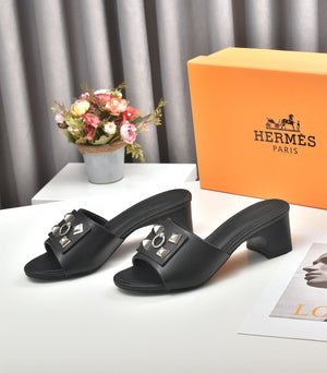 Hermes Women Shoes Designer Hermes Slippers Heel 60mm H70037 - 35 - View 4