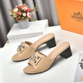 Hermes Women Shoes Designer Hermes Slippers Heel 60mm H70038 - 35 - View 1