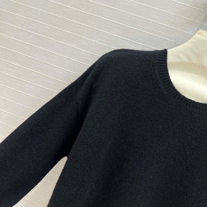 Valentino Women's Clothing Sweater Rose Sleeves Black V38110 - S - View 4