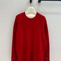 Valentino Women's Clothing Sweater Rose Sleeves Red V38112 - S - View 1