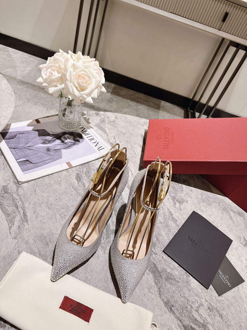 Valentino Women's Full Diamond Shoes 100mm V75465