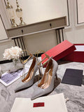 Valentino Women's Full Diamond Shoes 100mm V75465