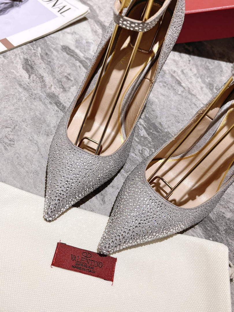 Valentino Women's Full Diamond Shoes 100mm V75465