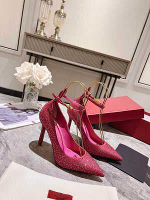 Valentino Women's Full Diamond Shoes 100mm V75466 - 35 - View 6