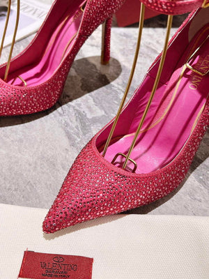 Valentino Women's Full Diamond Shoes 100mm V75466 - 35 - View 7