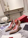 Valentino Women's Full Diamond Shoes 100mm V75467