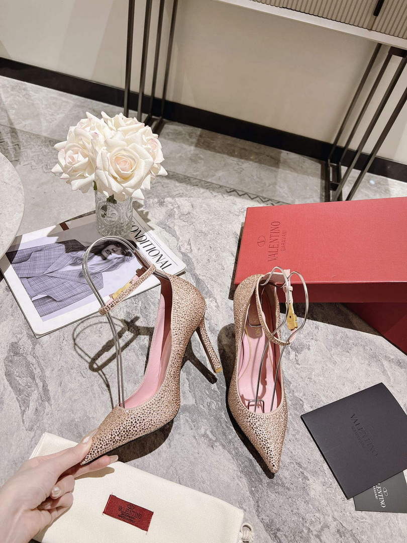 Valentino Women's Full Diamond Shoes 100mm V75467