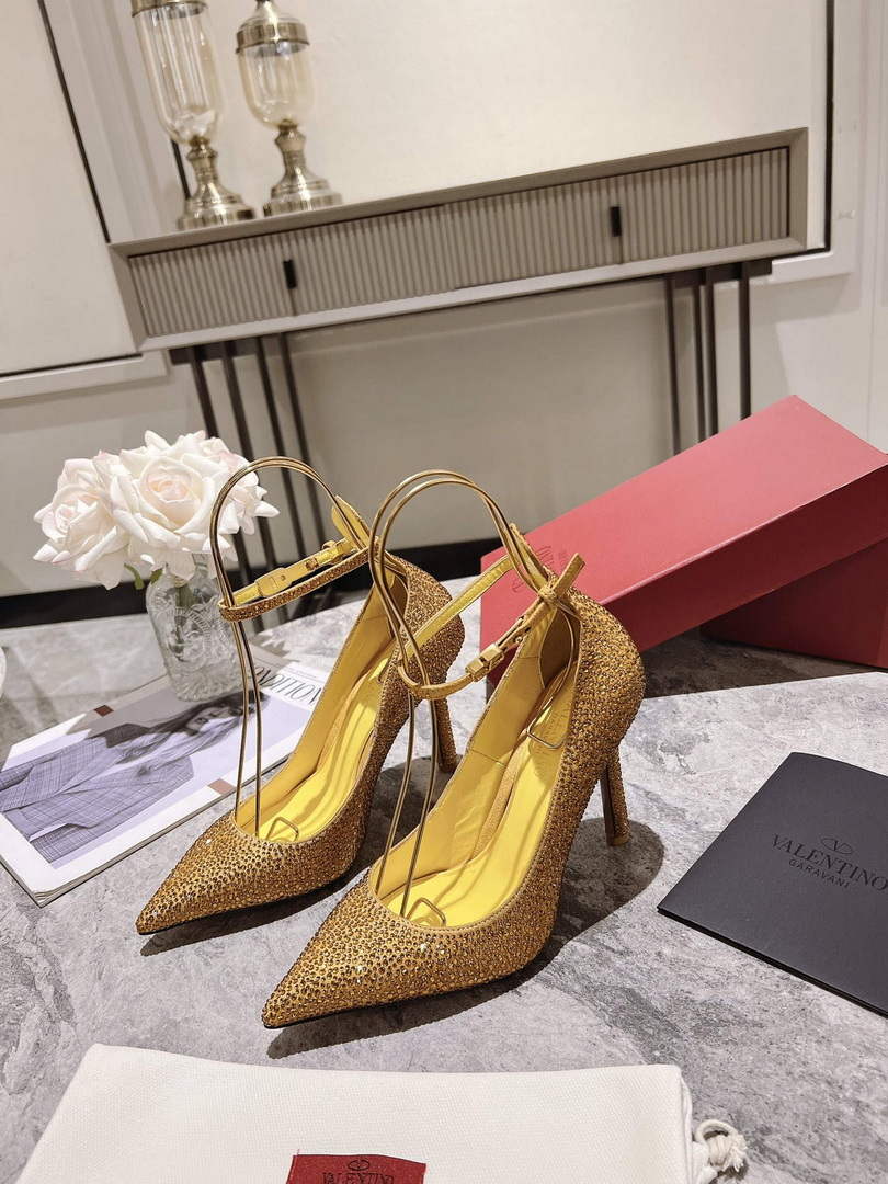 Valentino Women's Full Diamond Shoes 100mm V75468
