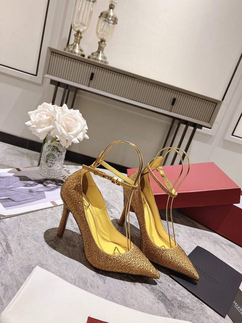 Valentino Women's Full Diamond Shoes 100mm V75468