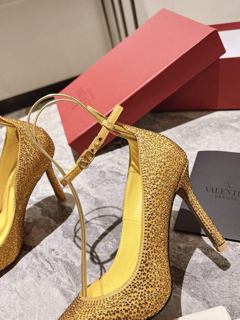 Valentino Women's Full Diamond Shoes 100mm V75468