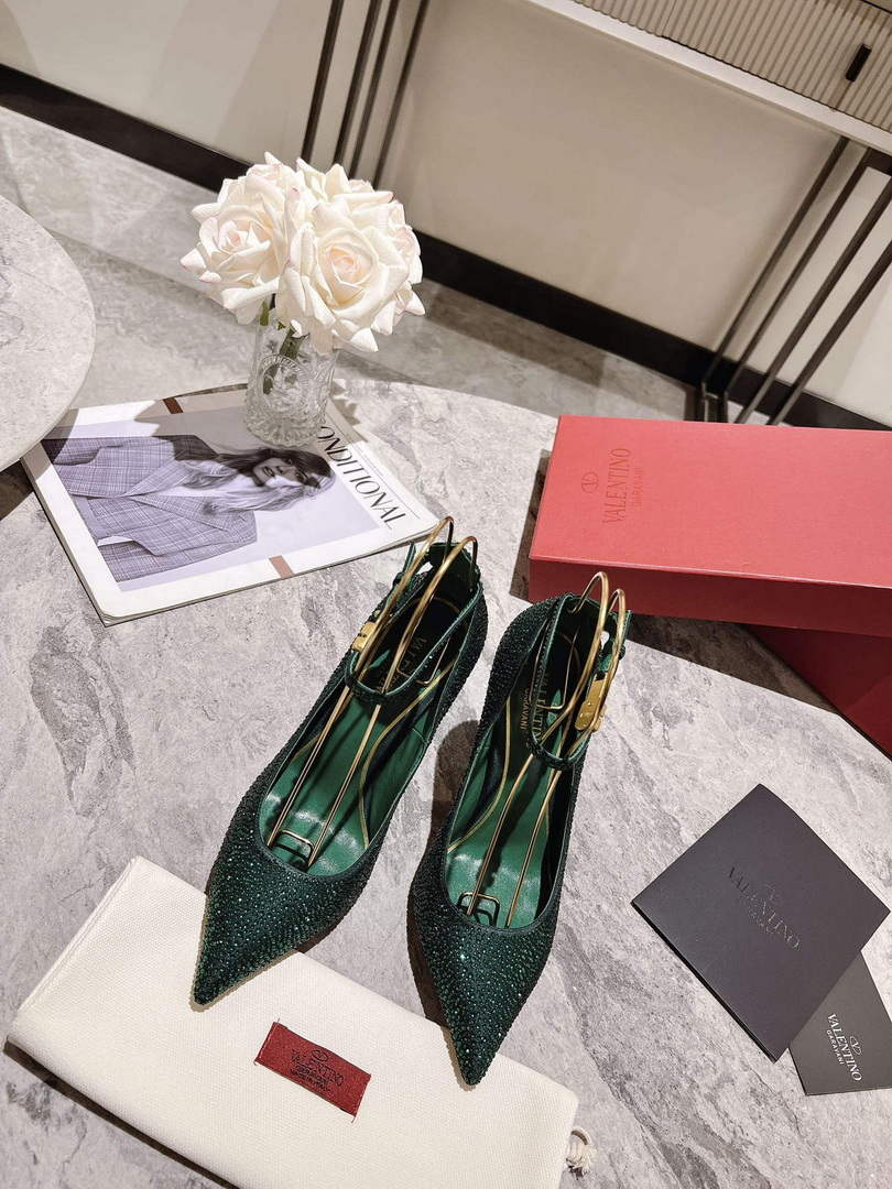 Valentino Women's Full Diamond Shoes 100mm V75469