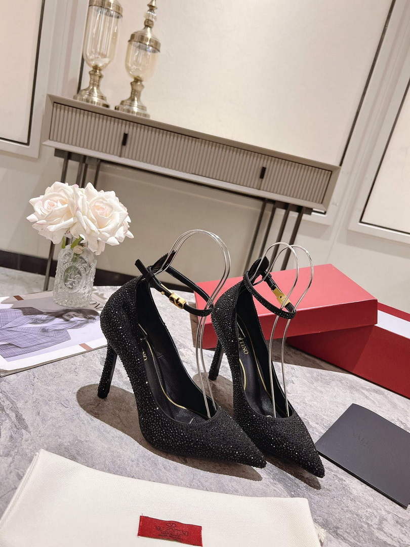 Valentino Women's Full Diamond Shoes 100mm V75470