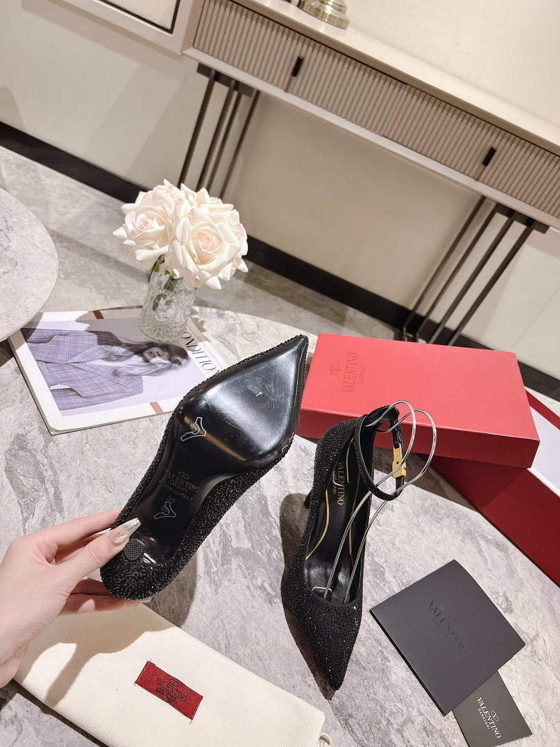 Valentino Women's Full Diamond Shoes 100mm V75470