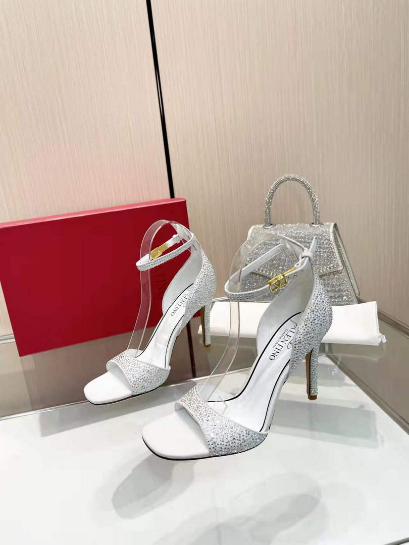 Valentino Women's Full Diamond Shoes 95mm V75472