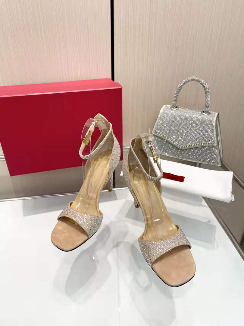 Valentino Women's Full Diamond Shoes 95mm V75474
