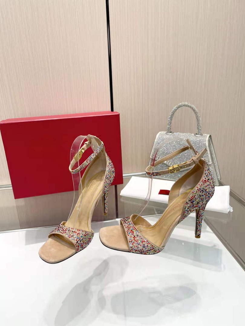 Valentino Women's Full Diamond Shoes 95mm V75475