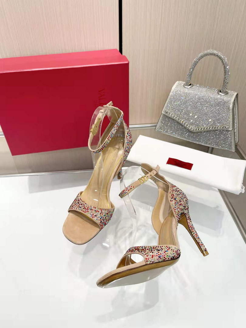 Valentino Women's Full Diamond Shoes 95mm V75475