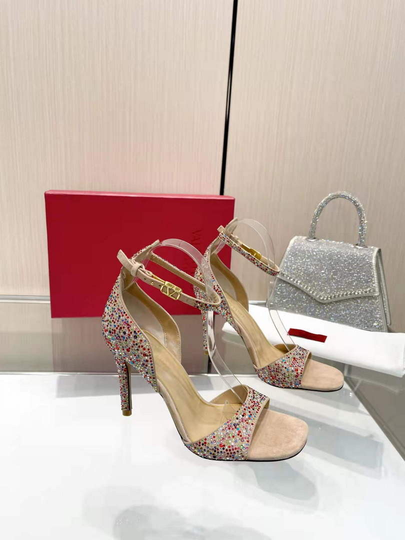 Valentino Women's Full Diamond Shoes 95mm V75475