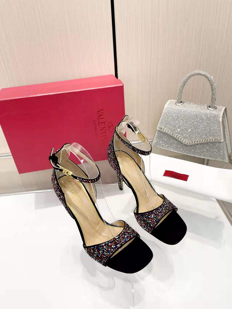 Valentino Women's Full Diamond Shoes 95mm V75479