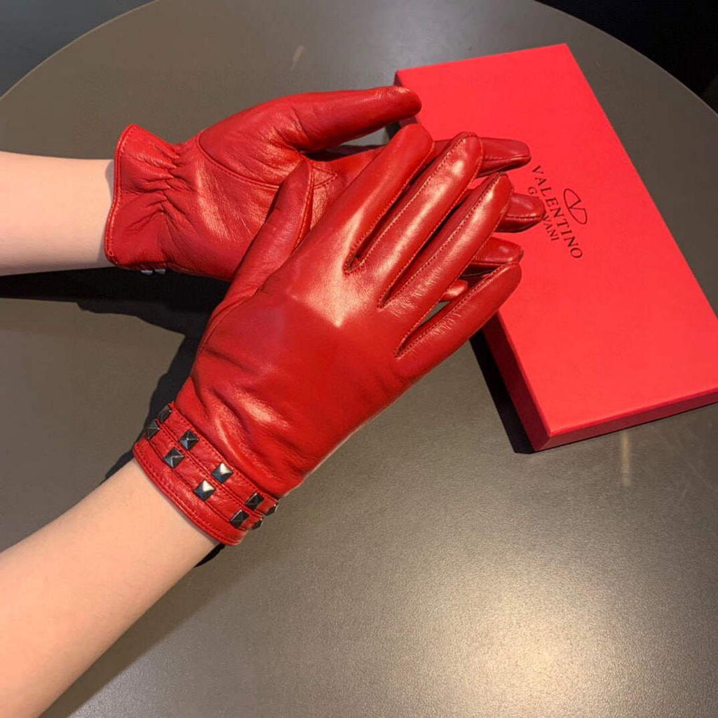 Valentino Women's Gloves Designer Leather Gloves V88521