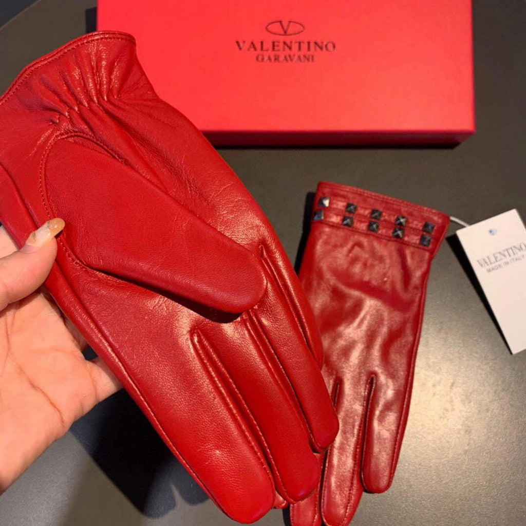 Valentino Women's Gloves Designer Leather Gloves V88521