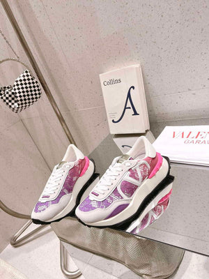 Valentino Women's Men's Lace and Mesh Lacerunner Sneaker V54905 - US 4=Euro 35 - View 3
